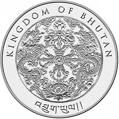 Srebrna moneta  Lunar Tiger , Buthan, 1 oz 2022