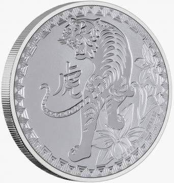 Srebrna moneta  Lunar  Tiger  , Niue 2022