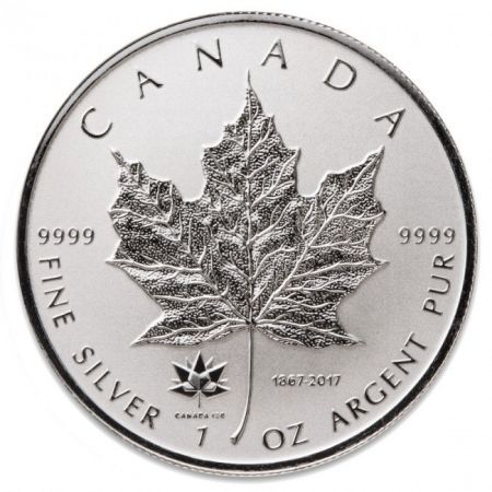 Srebrna moneta  Maple Leaf 150  lecie Kanady      1 oz   2017  r