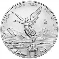 Srebrna moneta  Meksykański Libertad 1 oz   2015  r
