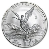 Srebrna moneta  Meksykański Libertad   2  oz   2011  r