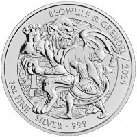 Srebrna moneta Myths & Legends :Beowulf & Grendel 1 oz 2024