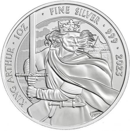 Srebrna moneta Myths & Legends :King Arthur  1 oz 2023