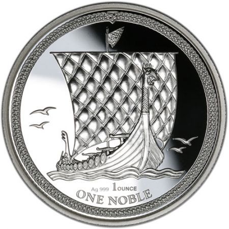 Srebrna moneta Noble, Isle of Man  PROOF 1 oz  2018  r.