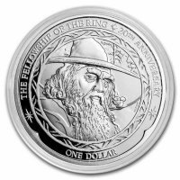 Srebrna moneta Nowa Zelandia   Drużyna  Pierścienia  -  GANDALF      1 oz   2021 r