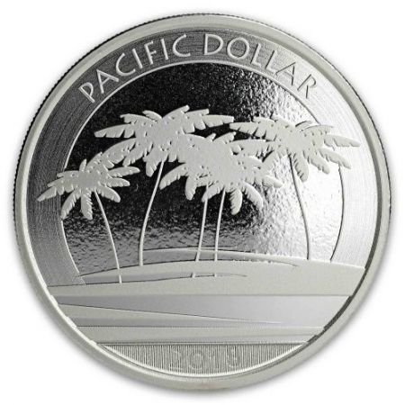 Srebrna moneta Pacyfic Dollar  - Fiji 2018