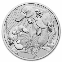 Srebrna moneta  Perth Mint  Dziobak  2  oz.  2021
