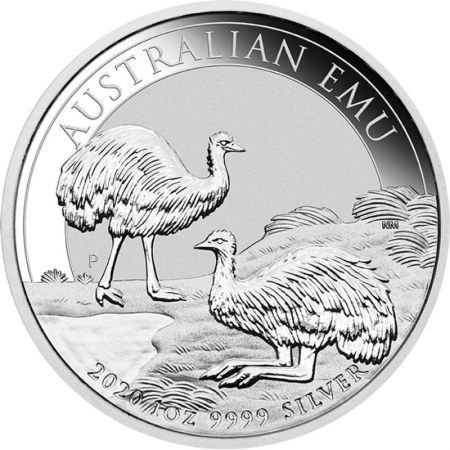 Srebrna moneta Perth Mint  EMU 2020