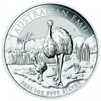 Srebrna moneta Perth Mint  EMU 2021