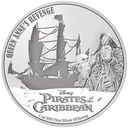Srebrna moneta  Piraci z Karaibów / Anne's Revenge 1  oz 2022
