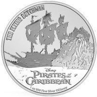 Srebrna moneta  Piraci z Karaibów / Latający Holender 1  oz 2021