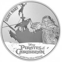 Srebrna moneta  Piraci z Karaibów / Silent Mary 1  oz 2022
