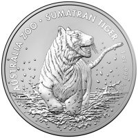 Srebrna moneta  RAM  Australia ZOO - Sumatran Tiger   1 oz 2020