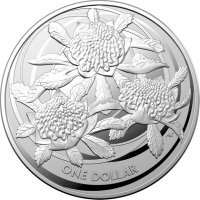 Srebrna moneta  RAM  Wildflowers Of Australia - Waratah  1 oz 2022