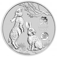 Srebrna moneta  Rok Królika/ Lunar III  1/2 oz 2023