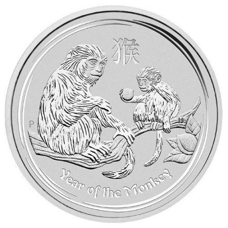 Srebrna moneta Rok Małpy  / Lunar II Monkey  2 Oz. 201 (Australia)