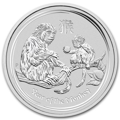 Srebrna moneta Rok Małpy / Lunar Monkey 1 Oz.  2016