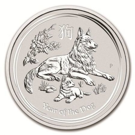 Srebrna moneta Rok Psa / Lunar II Dog 1 Oz.  2018 (Australia)