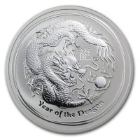 Srebrna moneta Rok Smoka / Lunar II Dragon  2 oz. 2012 (Australia)