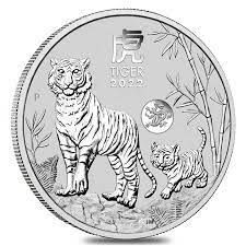 Srebrna moneta Rok Tygrysa  / Lunar III  1 oz.  2022  Privy Dragon