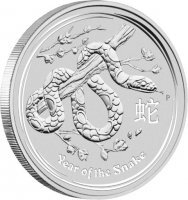Srebrna moneta Rok Węża / Lunar II Snake   1  kg   2013  (Australia)