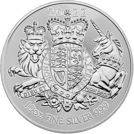 Srebrna moneta Royal Arms  , 10  oz , 2022