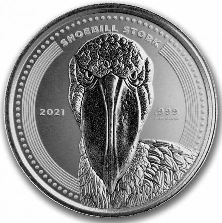 Srebrna moneta Shoebill Stork 1 oz 2021