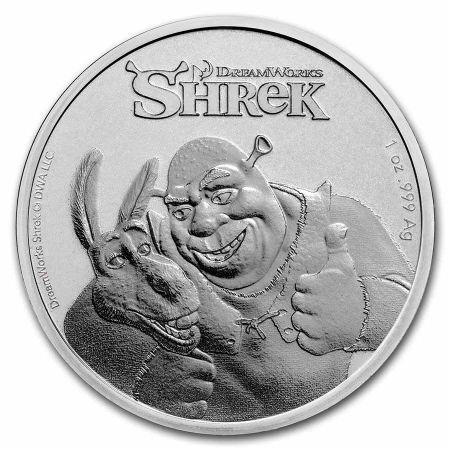 Srebrna moneta Shrek , Niue 2021
