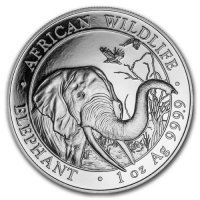 Srebrna moneta  Słoń  Somalia  / Somalia Elephant  1 oz  2018  r.