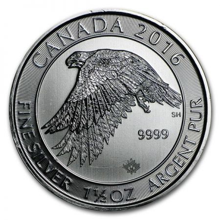 Srebrna moneta  Snow Falcon  1,5  oz   2016 r