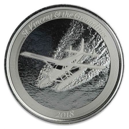 Srebrna moneta St Vincent & Grenadines / Hydroplan  (Eastern Caribbean 6  ) - 1 oz    2018  r.