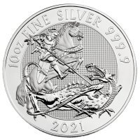 Srebrna moneta Św. Jerzy i Smok / Valiant 10 oz 2021