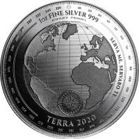 Srebrna moneta Terra 2020 , Tokelau 1 oz  2020