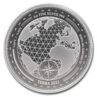 Srebrna moneta Terra  , Tokelau 1 oz  2021