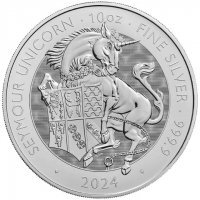 Srebrna moneta The Seymour Unicorn - The Tudor Beasts , 10  oz , 2024
