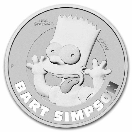Srebrna moneta The Simpsons: Bart Simpson 1 oz 2022