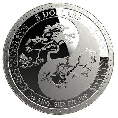 Srebrna moneta  Tokelau  Equilibrium 1 oz 2018