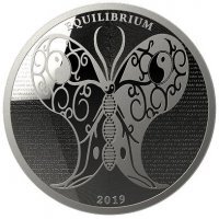 Srebrna moneta  Tokelau  Equilibrium 1 oz 2019