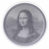 Srebrna moneta  Tokelau Icon Mona Lisa  1 oz 2021