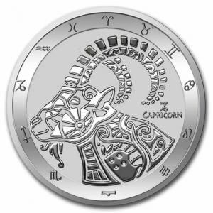 Srebrna moneta  Tokelau  Zodiac  -  KOZIOROŻEC 1 oz 2022