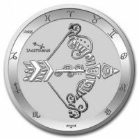 Srebrna moneta  Tokelau  Zodiac  -  STRZELEC   1 oz 2022
