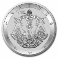 Srebrna moneta  Tokelau  Zodiac  -  WAGA  1 oz 2022