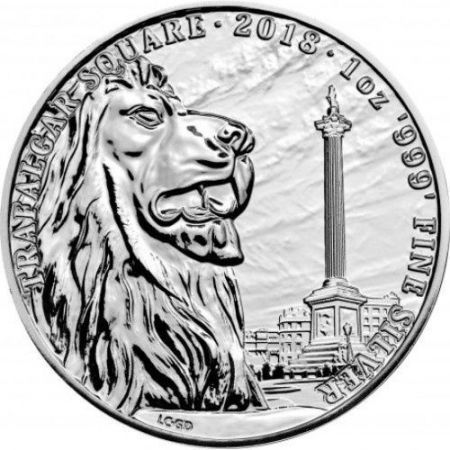 Srebrna moneta Trafalgar Square / Landmarks of Britain    1 oz   2018