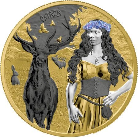 Srebrna moneta Valkyries: Ostara Valhalla  1 oz 2023