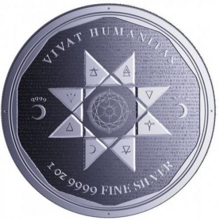 Srebrna moneta Vivat Humanitas , Tokelau 1 oz  2022