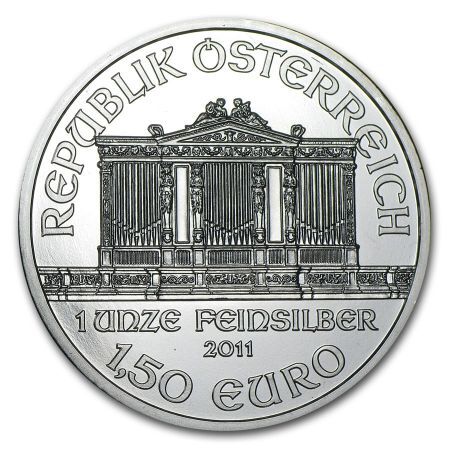 Srebrna moneta  Wiedeńscy Filharmonicy  1 oz 2011