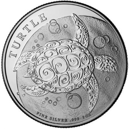 Srebrna moneta  Żółw Szylkretowy 1  oz 2015 (patyna)