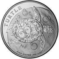 Srebrna moneta Żółw Szylkretowy 1 oz 2015