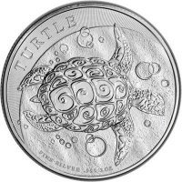 Srebrna moneta  Żółw Szylkretowy /  Hawksbill Turtle  2  oz   2015