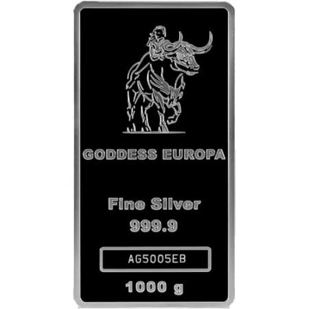Srebrna sztabka Goddess  Europa 1 kg